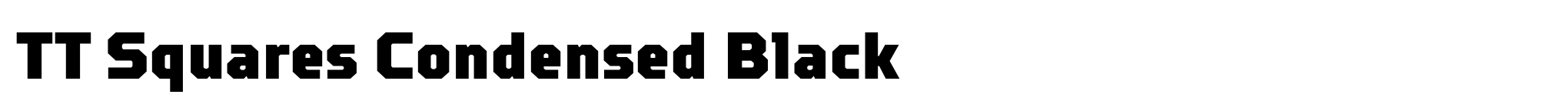 TT Squares Condensed Black image